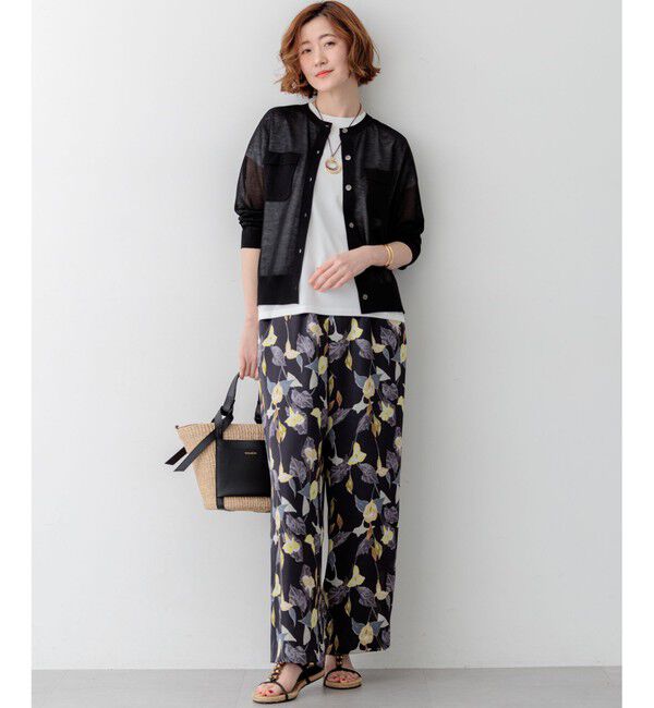 23区「カラーリリープリント ワイド パンツ」|その他|