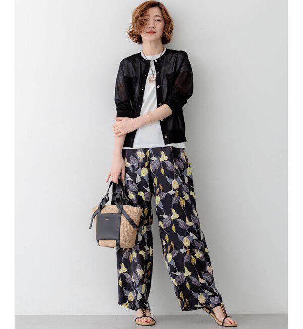 23区「カラーリリープリント ワイド パンツ」|その他|