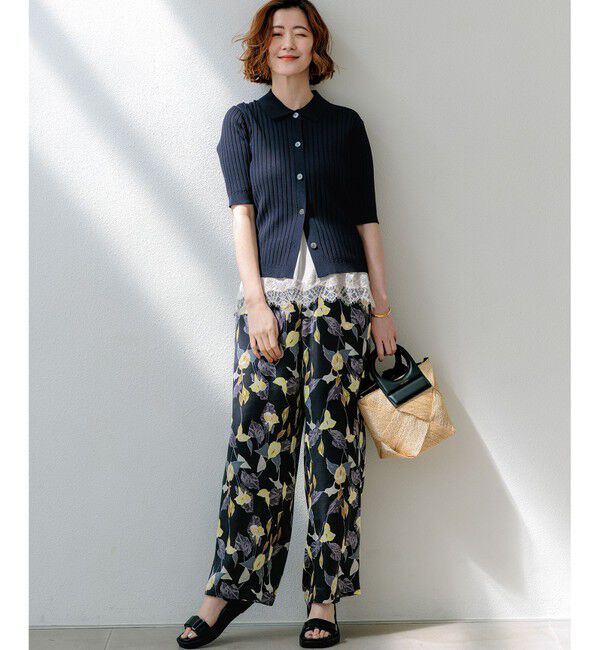 23区「カラーリリープリント ワイド パンツ」|その他|