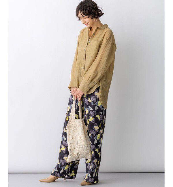 23区「カラーリリープリント ワイド パンツ」|その他|