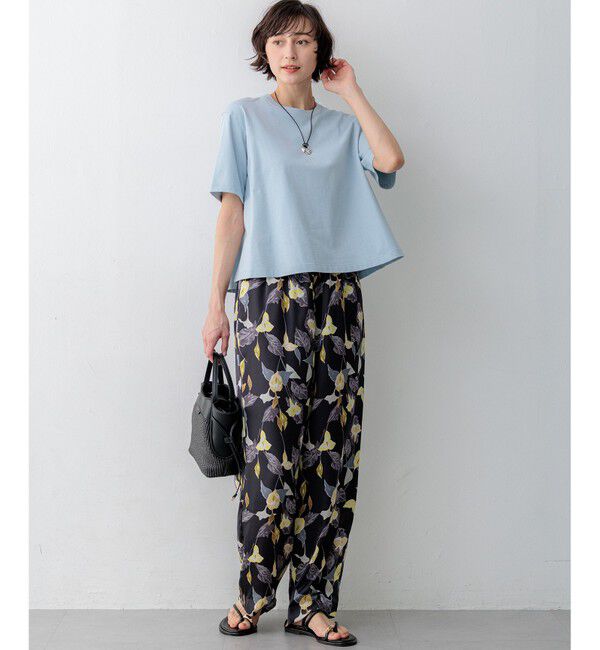 23区「カラーリリープリント ワイド パンツ」|その他|