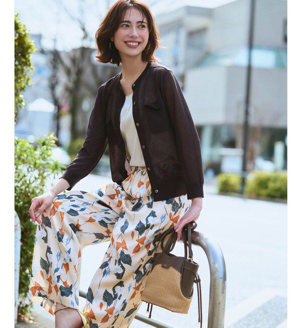 23区「カラーリリープリント ワイド パンツ」|その他|