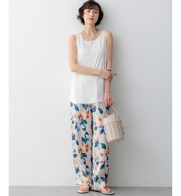 23区「カラーリリープリント ワイド パンツ」|その他|