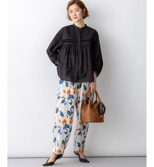 23区「カラーリリープリント ワイド パンツ」|その他|