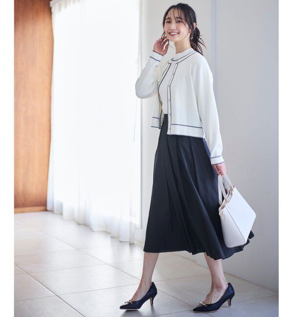 any SiS「【アンサンブル対応】バイカラーリブ ニット」|ニット・セーター|