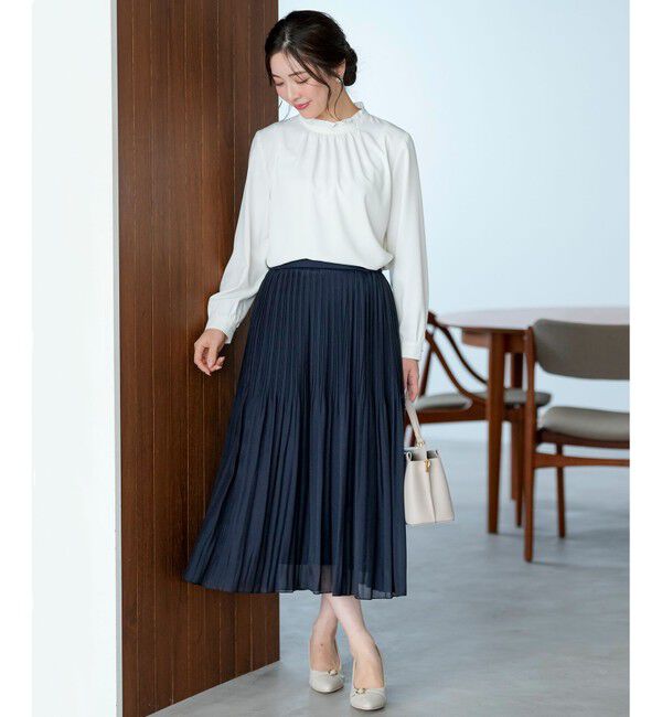 ANY SIS「フリルネックスタンド ブラウス」|シャツ・ブラウス|