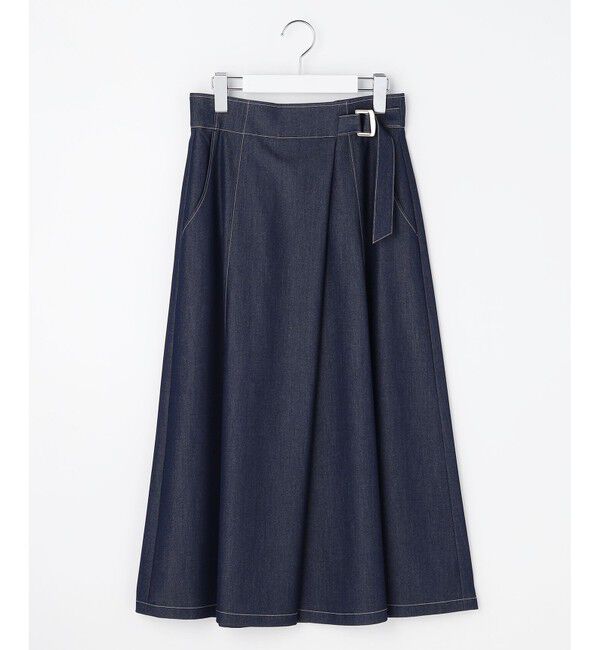 ANY SIS「シャンブレーベルテッド スカート」|スカート|