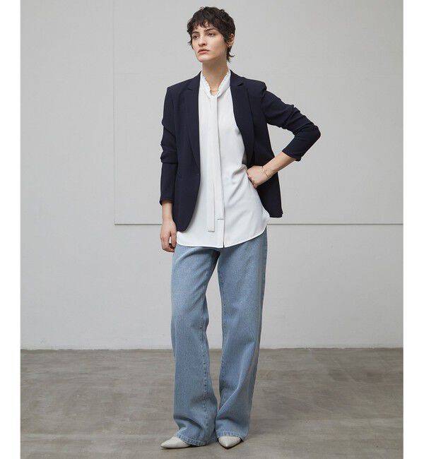 BEIGE,「【洗える】EVA / ボウタイブラウス」|シャツ・ブラウス|