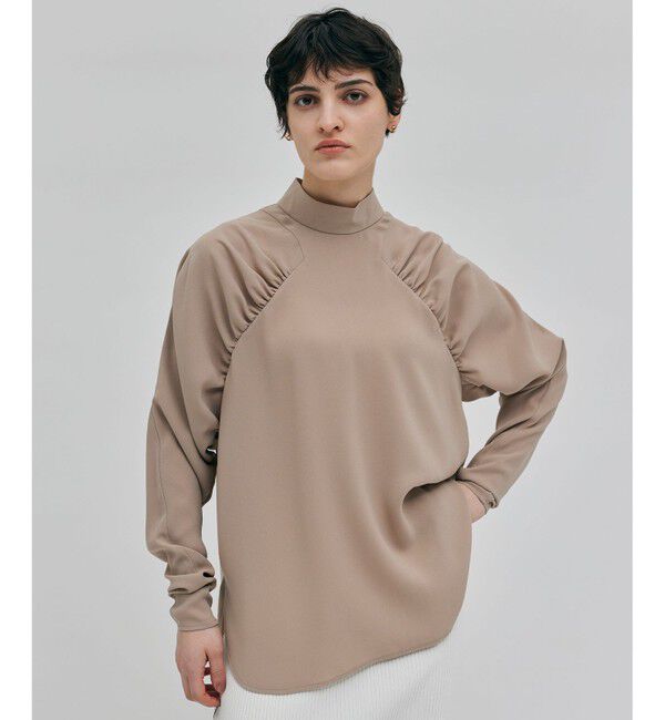 BEIGE,「【洗える】FLEUR / ギャザーブラウス」|シャツ・ブラウス|Beige