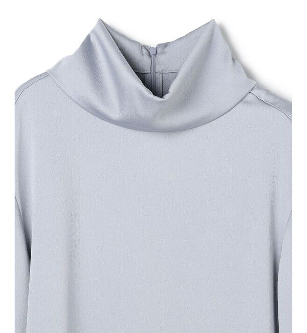 BEIGE,「【洗える・Precious 11月号掲載】LLOYD / ハンマーサテンロールカラー半袖ブラウス」|シャツ・ブラウス|