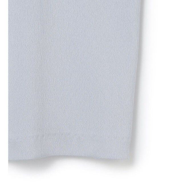 BEIGE,「【洗える・Precious 11月号掲載】LLOYD / ハンマーサテンロールカラー半袖ブラウス」|シャツ・ブラウス|