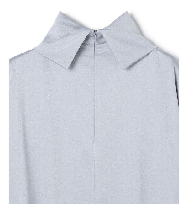 BEIGE,「【洗える・Precious 11月号掲載】LLOYD / ハンマーサテンロールカラー半袖ブラウス」|シャツ・ブラウス|