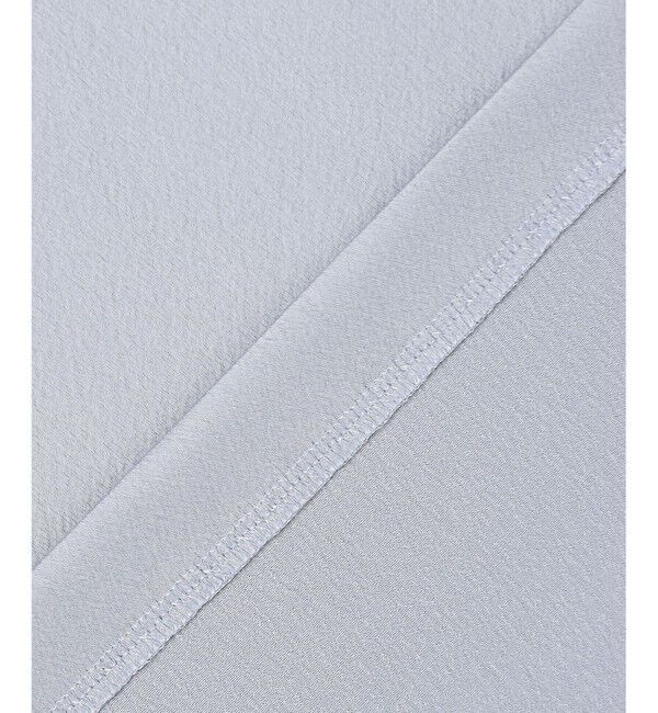 BEIGE,「【洗える・Precious 11月号掲載】LLOYD / ハンマーサテンロールカラー半袖ブラウス」|シャツ・ブラウス|