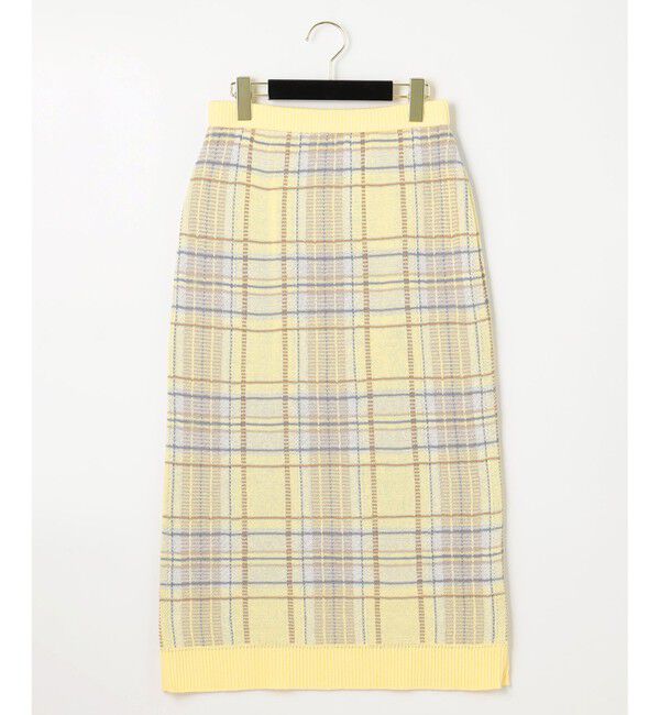 GRACE CONTINENTAL「チェックタイトニットスカート」|スカート|