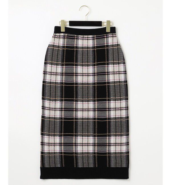 GRACE CONTINENTAL「チェックタイトニットスカート」|スカート|