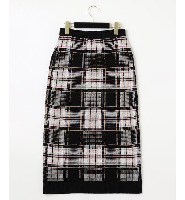 GRACE CONTINENTAL「チェックタイトニットスカート」|スカート|