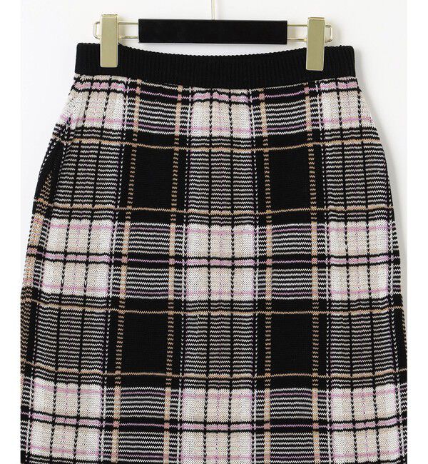 GRACE CONTINENTAL「チェックタイトニットスカート」|スカート|