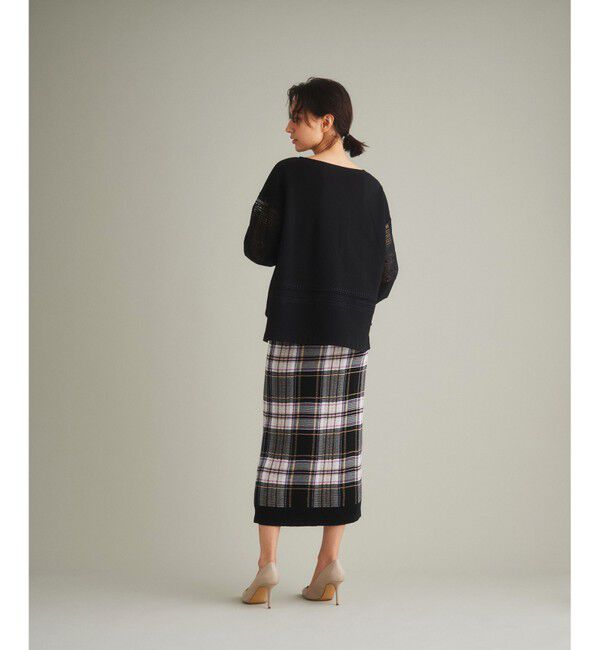 GRACE CONTINENTAL「チェックタイトニットスカート」|スカート|