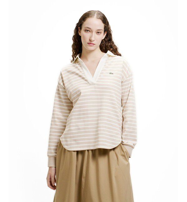 LACOSTE「スキッパーネックラガーシャツ」|ポロシャツ|