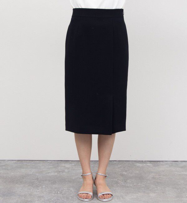NOLLEY'S sophi「《セットアップ対応》ウォッシャブル撥水ダブルクロスサイドスリットスカート」|タイト|