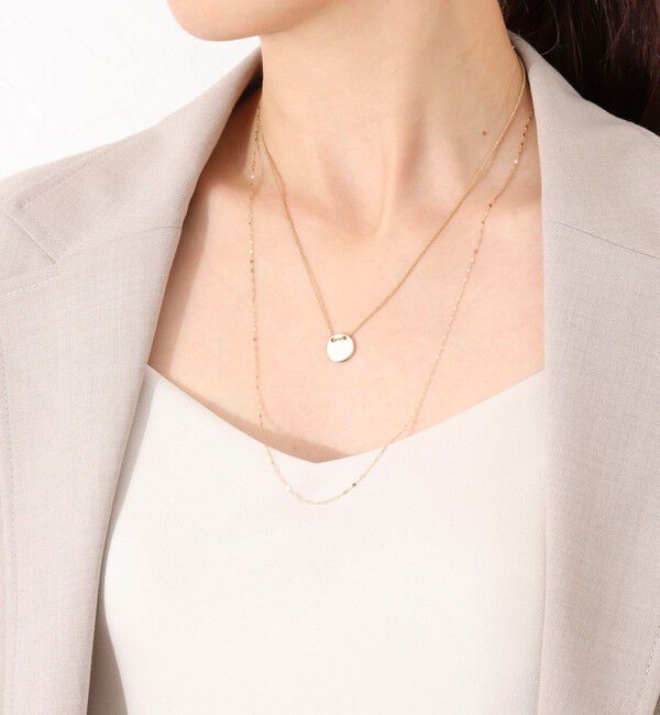 NOLLEY'S「【grace grace/グラスグラス】ラウンドプレートネックレス」|ネックレス|