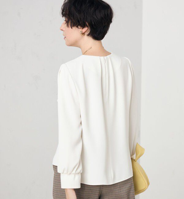 NOLLEY'S「《セットアップ対応》ウォッシャブルダブルクロスブラウス」|シャツ・ブラウス|