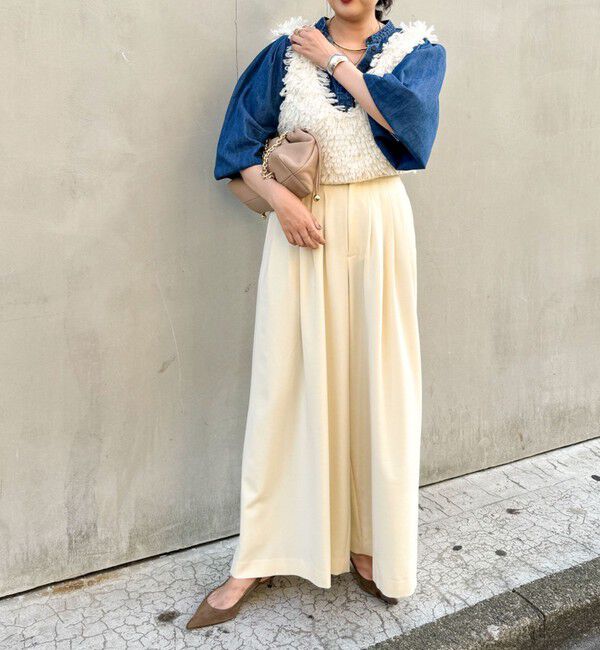 NOLLEY'S「◇【WEB限定サイズあり】《セットアップ対応》ウォッシャブルMannishワイドパンツ」|その他|