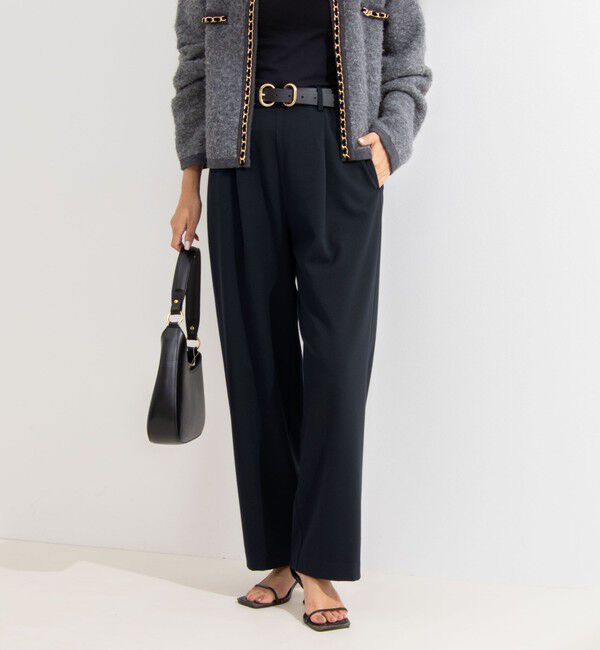 NOLLEY'S「ウォッシャブル裏起毛イージーワイドパンツ」|その他|