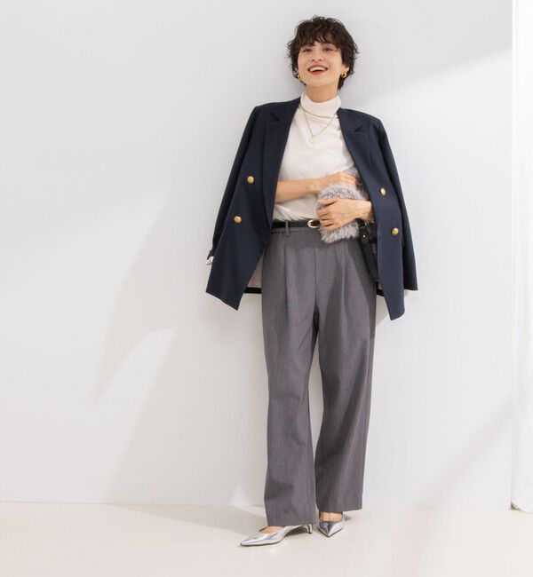 NOLLEY'S「ウォッシャブル裏起毛イージーワイドパンツ」|その他|