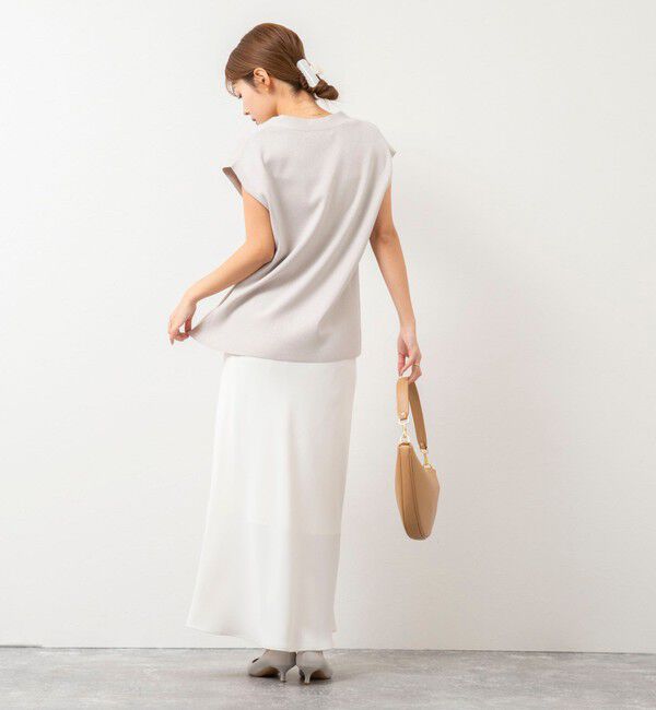 NOLLEY'S sophi「【追加】《オールシーズン対応》ウォッシャブルマットサテンナロースカート」|スカート|