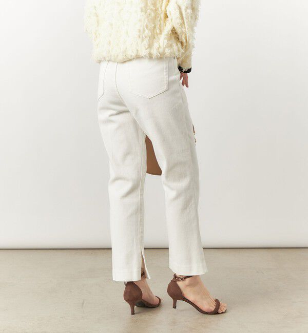 Rie Miller「【RM denim】スリットクロップドハイウエストデニム」|デニム|