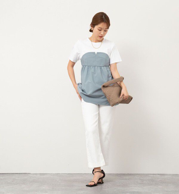 Rie Miller「【RM denim】スリットクロップドハイウエストデニム」|デニム|