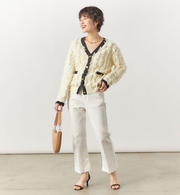 Rie Miller「【RM denim】スリットクロップドハイウエストデニム」|デニム|