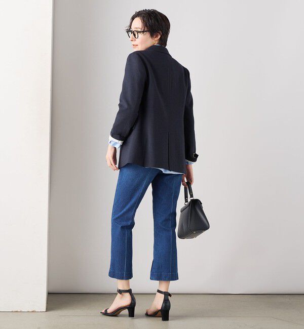 Rie Miller「【RM denim】スリットクロップドハイウエストデニム」|デニム|