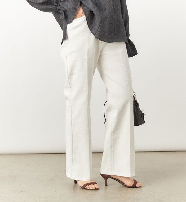 Rie Miller「【RM denim】センタープレスハイウエストデニム」|デニム|