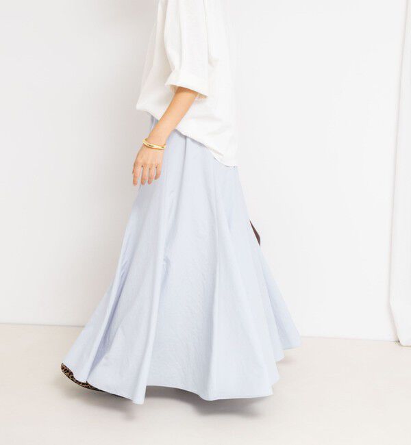 NOLLEY'S「【追加】【WEB＆一部店舗限定色あり】ウォッシャブルヴィンテージタフタマチ入りマキシスカート」|スカート|