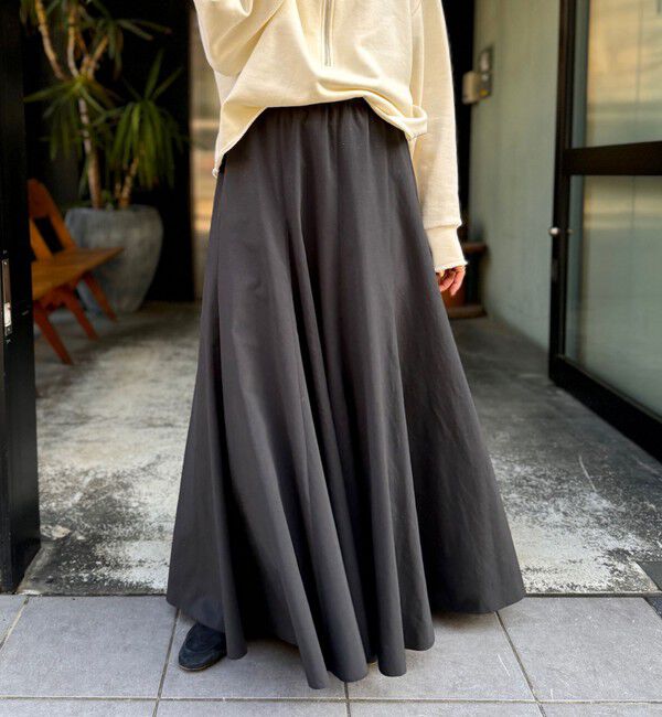 NOLLEY'S「【追加】【WEB＆一部店舗限定色あり】ウォッシャブルヴィンテージタフタマチ入りマキシスカート」|スカート|