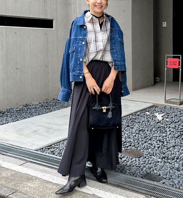 NOLLEY'S「【追加】【WEB＆一部店舗限定色あり】ウォッシャブルヴィンテージタフタマチ入りマキシスカート」|スカート|