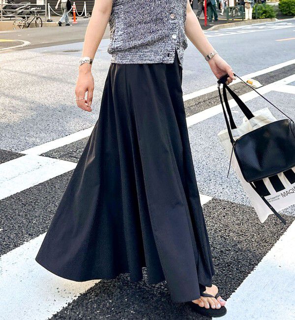 NOLLEY'S「【追加】【WEB＆一部店舗限定色あり】ウォッシャブルヴィンテージタフタマチ入りマキシスカート」|スカート|