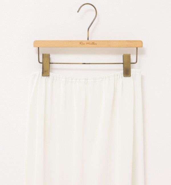 Rie Miller「ウォッシャブルラッセルチュールプリーツスカート」|スカート|