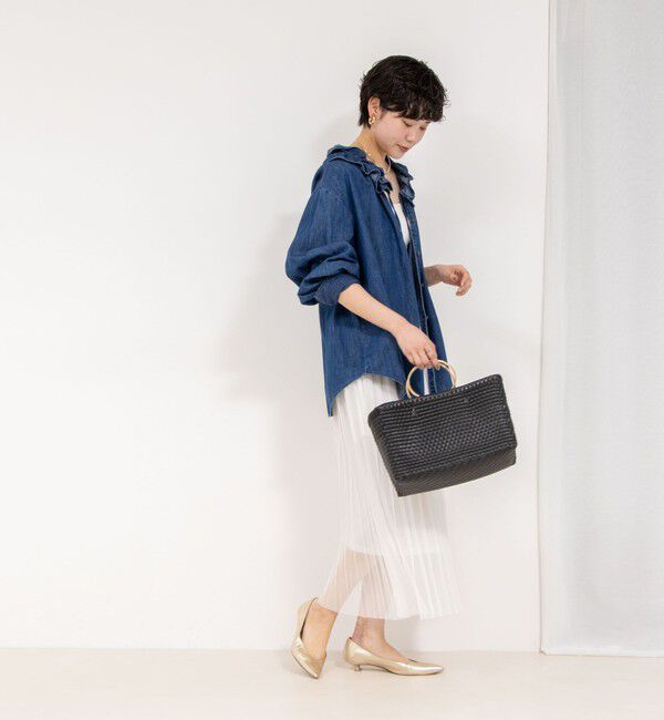 Rie Miller「ウォッシャブルラッセルチュールプリーツスカート」|スカート|