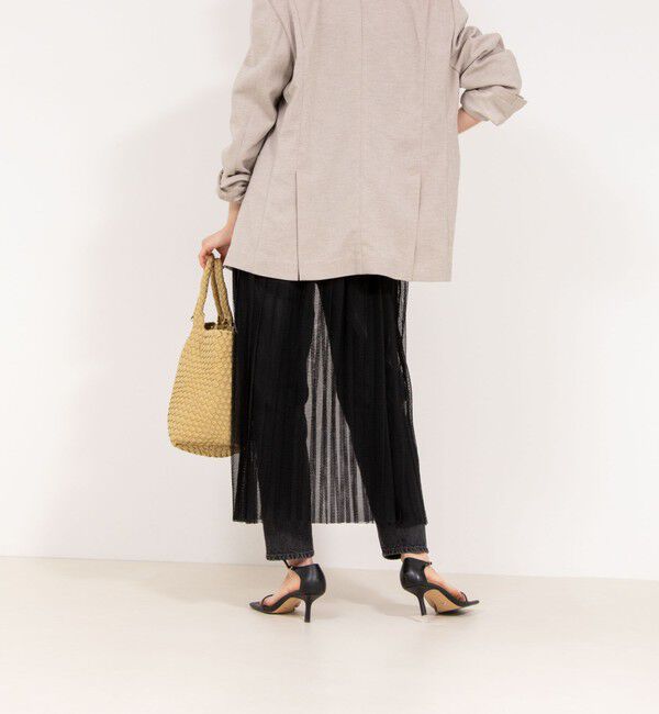 Rie Miller「ウォッシャブルラッセルチュールプリーツスカート」|スカート|