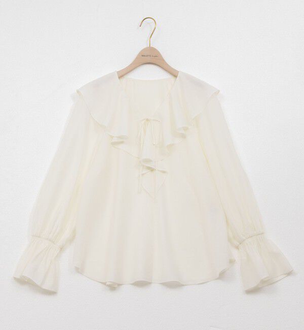 NOLLEY'S sophi「シアーラッフルブラウス」|シャツ・ブラウス|