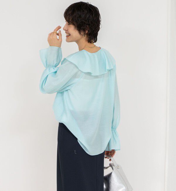 NOLLEY'S sophi「シアーラッフルブラウス」|シャツ・ブラウス|