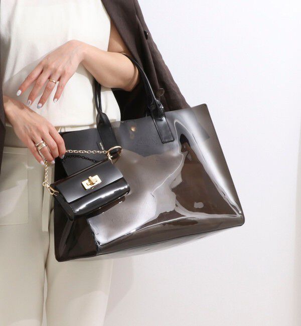 NOLLEY'S「PVCトート＆ミニバッグチャーム L」|トートバッグ|