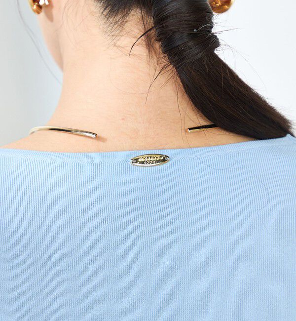 NOLLEY'S sophi「《手洗い可能》カシュクール風5分袖プルオーバーニット」|ニット・セーター|