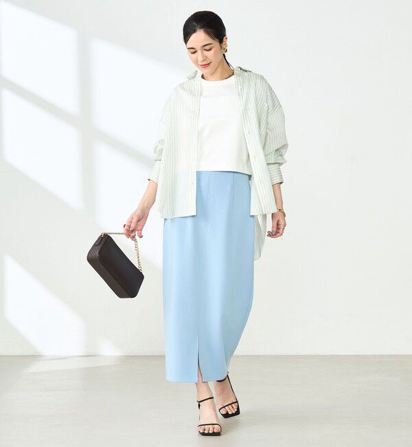 NOLLEY'S sophi「ウォッシャブルダンボール前後2WAYタイトスカート」|タイト|