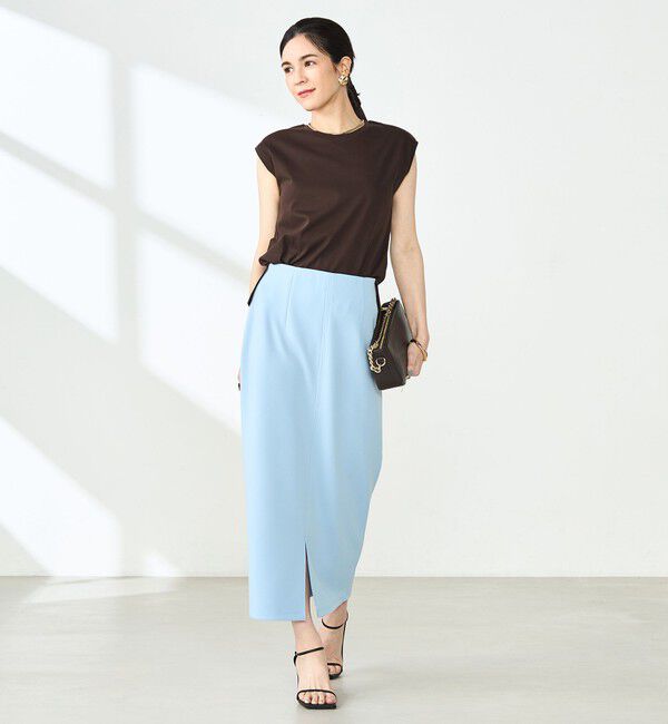 NOLLEY'S sophi「ウォッシャブルダンボール前後2WAYタイトスカート」|タイト|