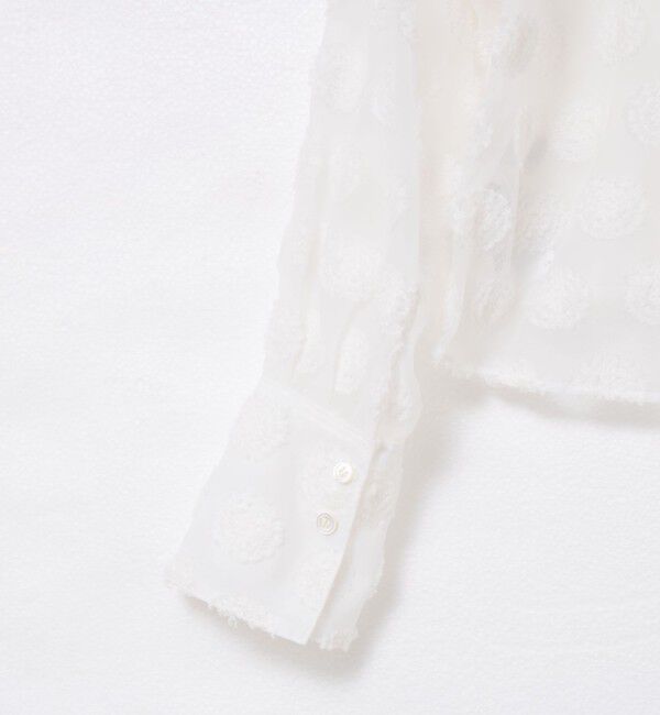 NOLLEY'S sophi「シアーフラワージャガードショートシャツ」|シャツ・ブラウス|