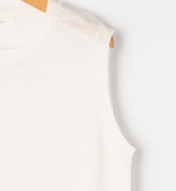 NOLLEY'S「《アンサンブル対応》《手洗い可能》フレンチリネンノースリーブプルオーバーニット」|ニット・セーター|